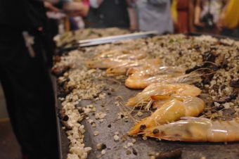 bbq msc spencer gulf prawns at the launch