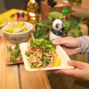 An asian inspired noodle dish